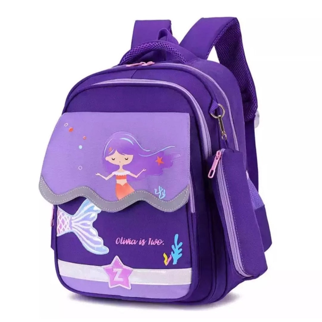 TAS RANSEL ANAK SEKOLAH UNISEX UNTUK SD TK-TAS RANSEL PUTRI DUYUNG-TAS RANSEL HIU-BISA COD