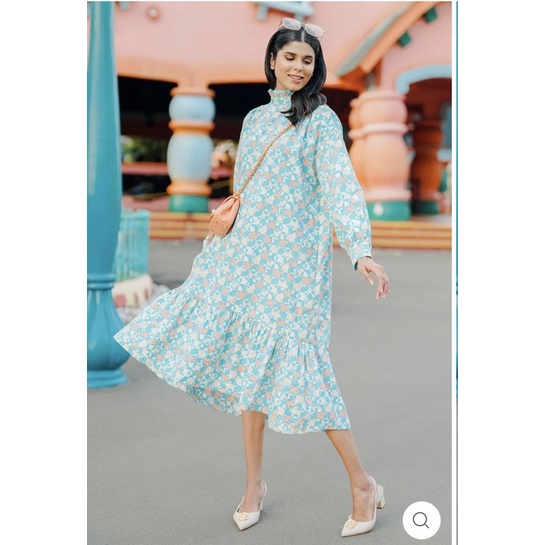 BUTTONSCARVES Puzzlea Tunic - Turquoise Size S NEW  Disney x Benang Jarum