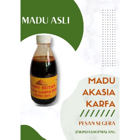 

MADU HUTAN AKASIA KARFA MURNI 100%