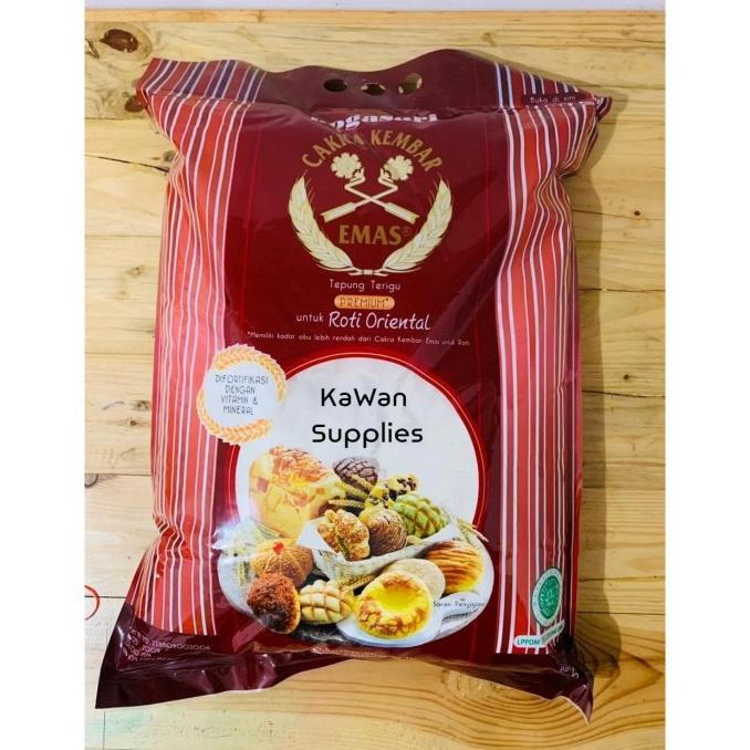 

TEPUNG CAKRA KEMBAR EMAS ROTI ORIENTAL - TEPUNG UTK ROTI ORIENTAL 5KG