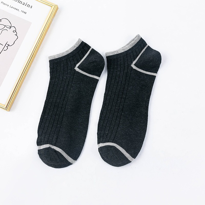 Kaos Kaki Ankle Pendek Lucu Tebal 1kg muat 86pcs Motif Brown Import Lembut GANNISE KK0002-KK0008 BLACK