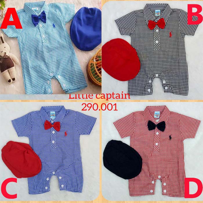 Baju Bayi Laki Laki Romper Jumper Bayi Lucu Polo Square