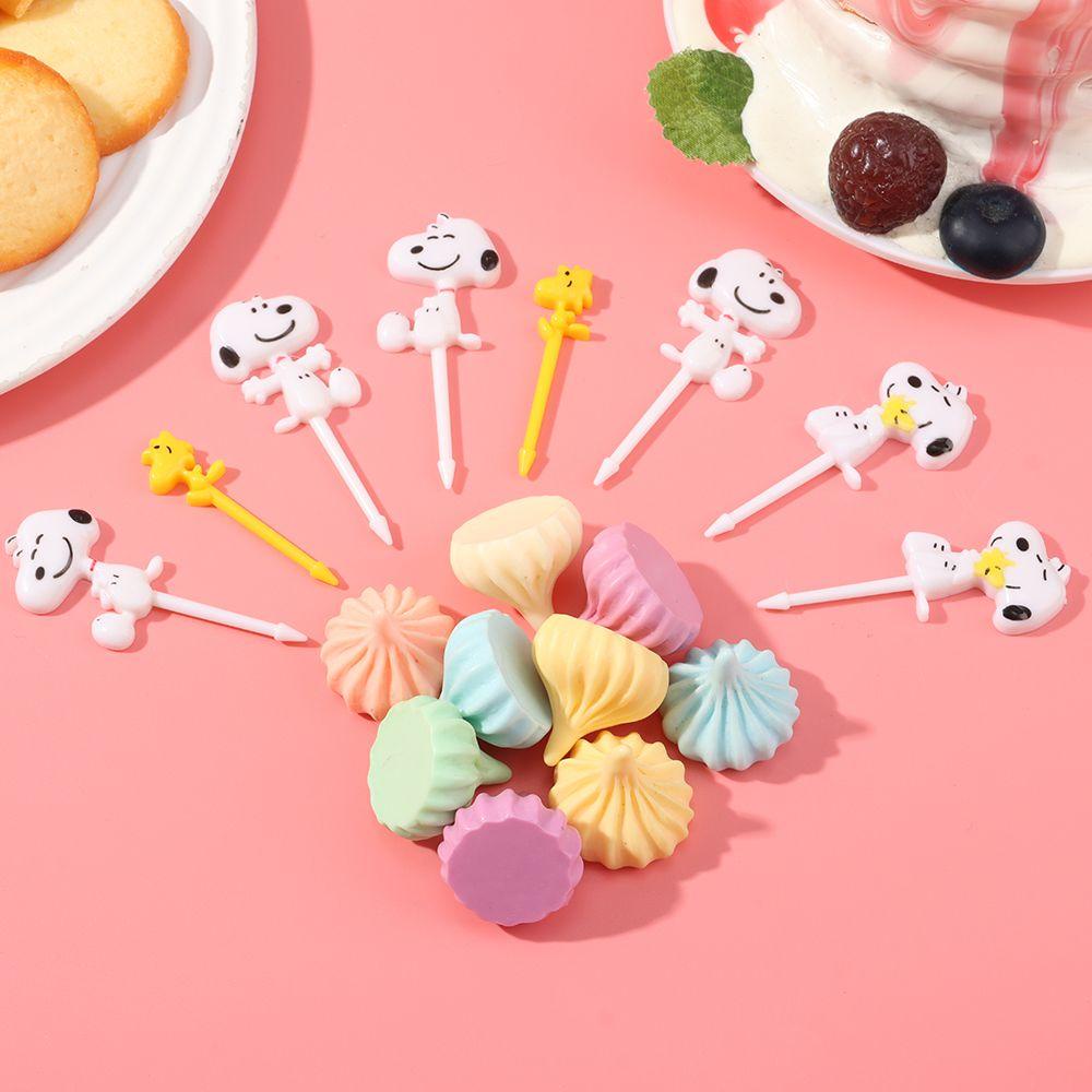 SOLIGHTER Cartoon Toothpick Gift Cute Animal Fruit Fork Bento Tools Kawaii Lunch Box Decoration Kitchen Accessories Food Supplement Tool