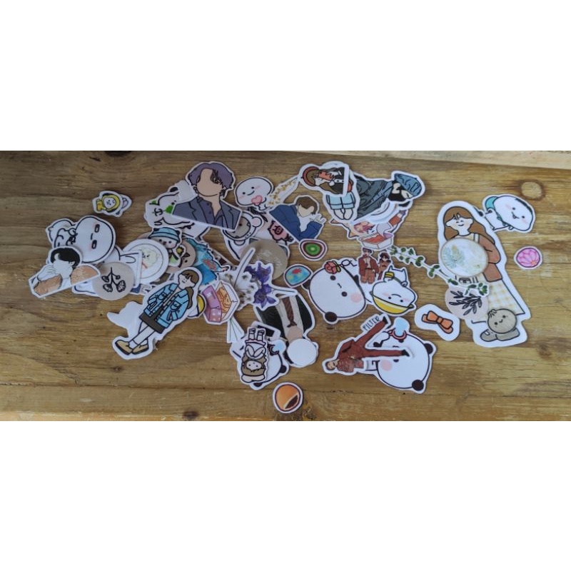 

STICKER - 56 - 100 pcs DIY RANDOM STIKER TEBAL