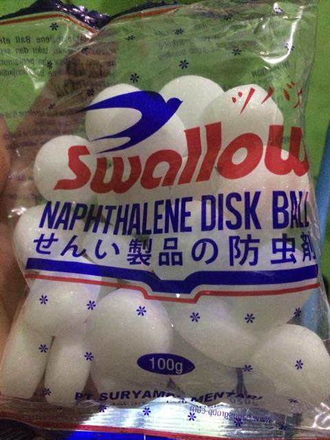 Swallow Kamper Napthalene Disk Ball Putih 100 Gram