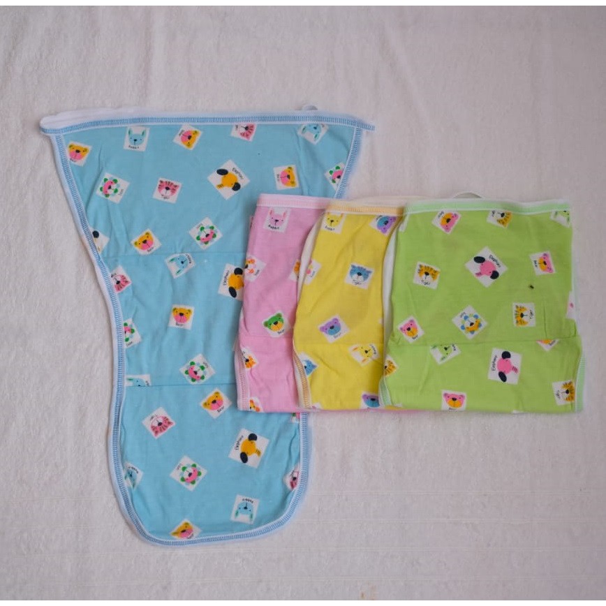 [SET 6 PCS] Popok kain bayi katun print warna