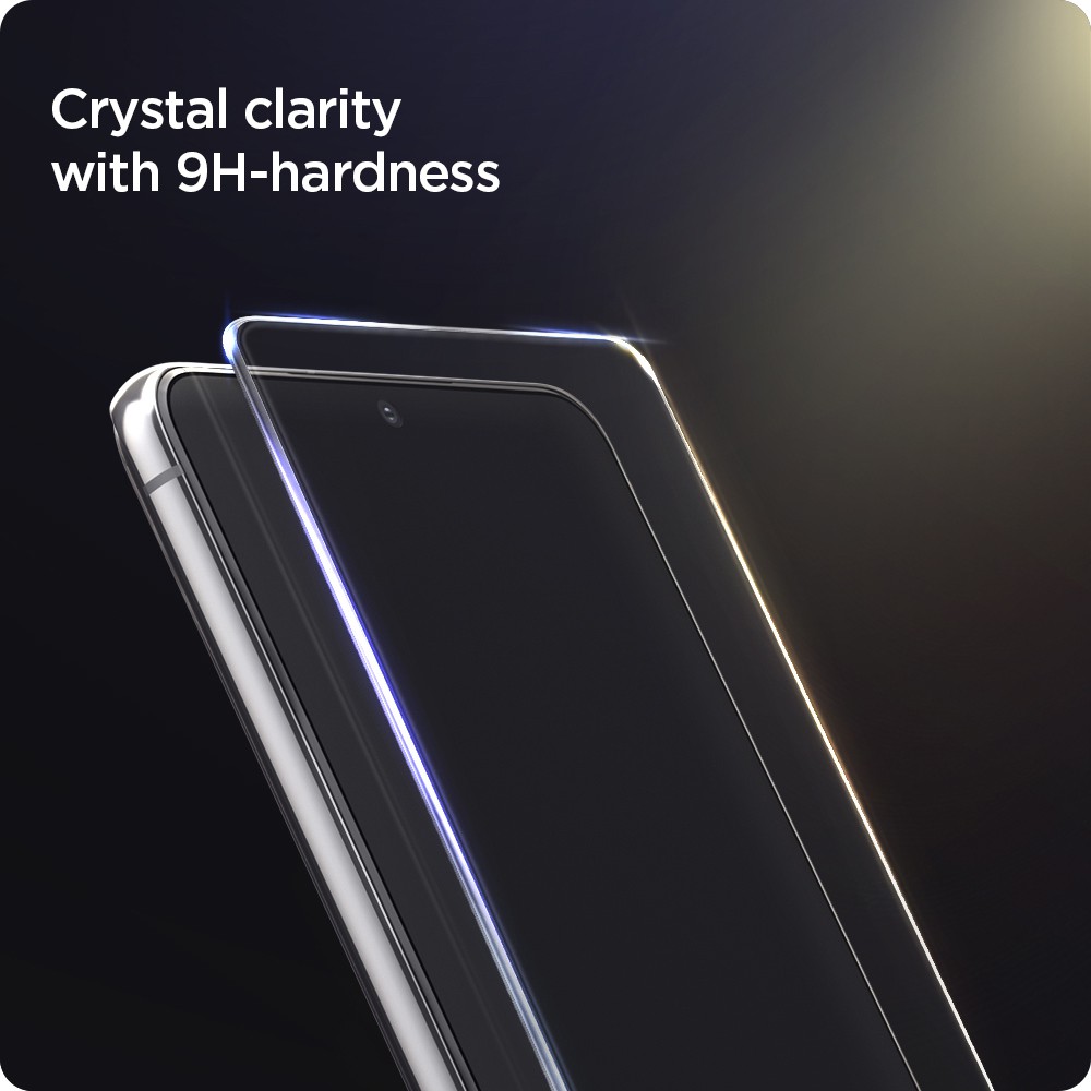 Tempered Glass Samsung Galaxy S21 Ultra S21 Plus Spigen Glas tR EZ Fit Tray