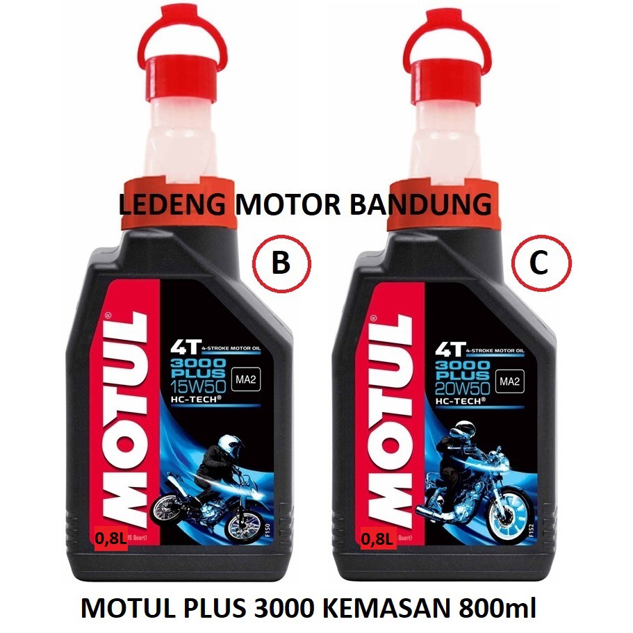 Motul 3000 Plus Oli Motor Bebek 800ml SAE 10w40 15w50 20w50