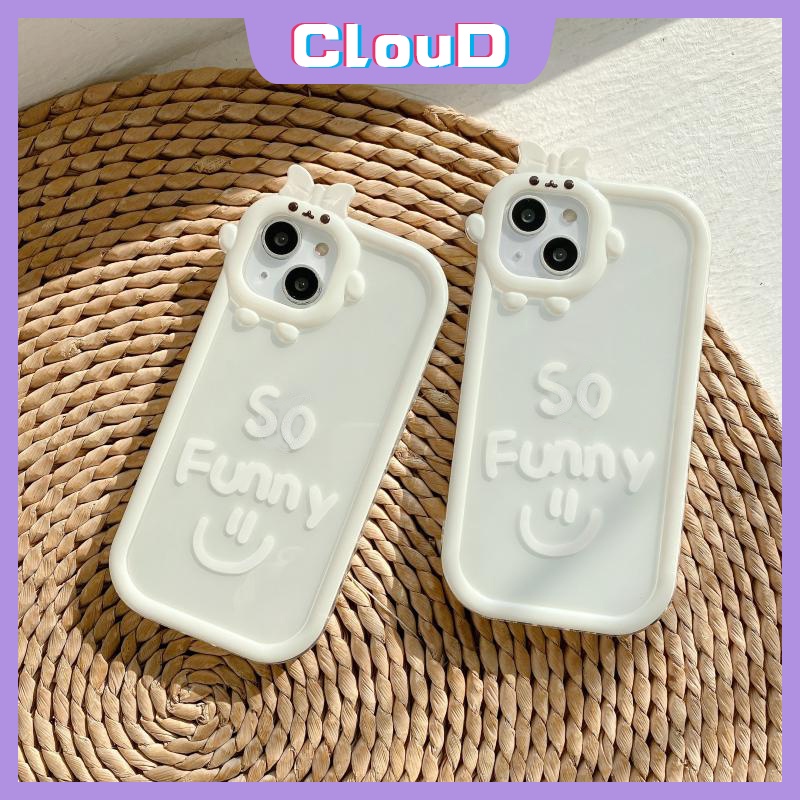 Soft Tpu Smiley So Funny Case Samsung A14 A52 A53 A13 A50 A50s A03 A32 A51 A23 A12 A30s A52s A71 A31 A11 A53 A73 A04s A03s A22 A21s M32 A33 A02s 3D Bow Little Monster Lens Cover