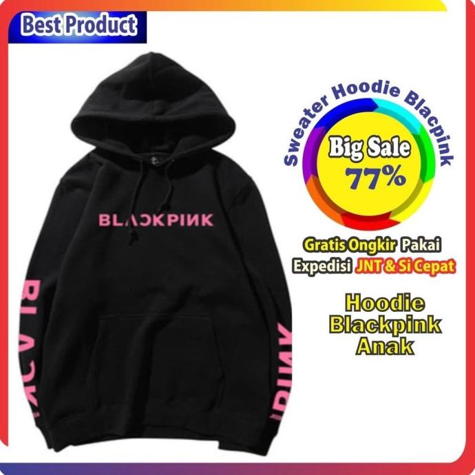 Jaket Anak Blackpink - Sweater Hoodie Blackpink Anak-Anak