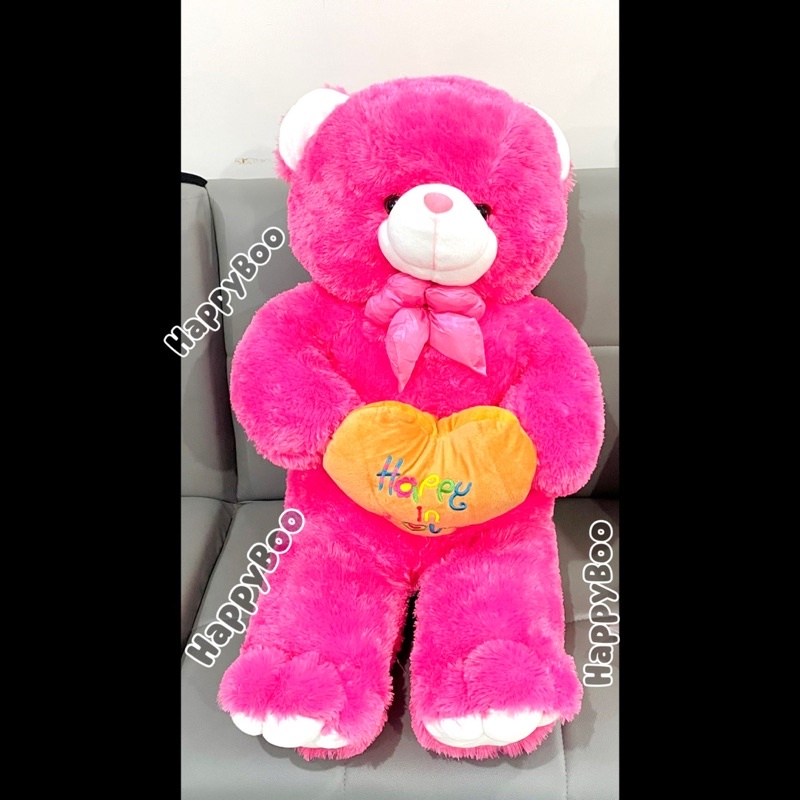 boneka beruang bear love super jumbo 1 meter lebih boneka teddy bear jumbo bulu lembut beju