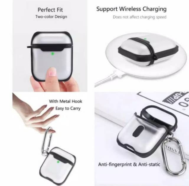 Hybrid MATTE Protective UNTUK FOR Airpods 1 2 3 PRO case casing cover Bumper Glare Airpod