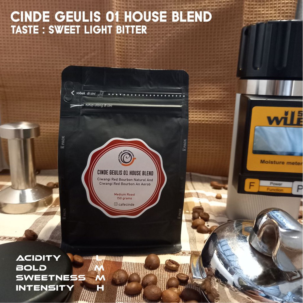 

COFFEE HOUSE BLEND ARABICA CINDE GEULIS 01 150 GR