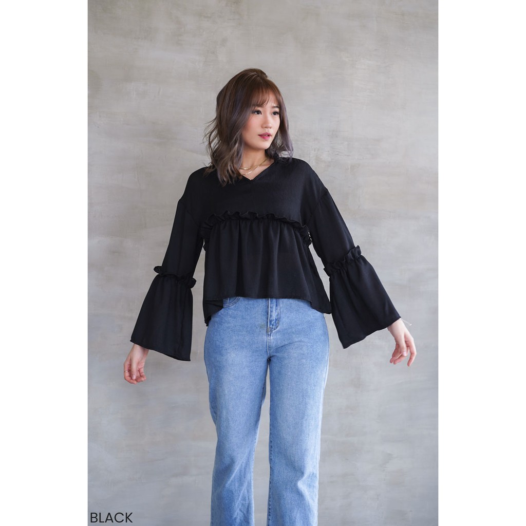 Yuna Crinkle Atasan Blouse Top