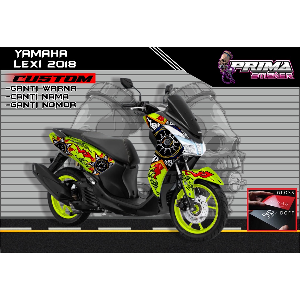 Sticker Decal Yamaha Lexi FULL BODY,  sticker lexi