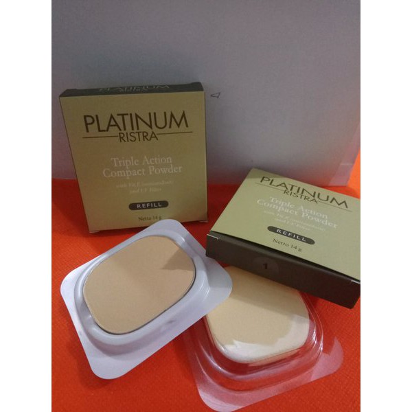 Ristra Platinum Triple Action Compact Powder REFILL - Bedak Ristra