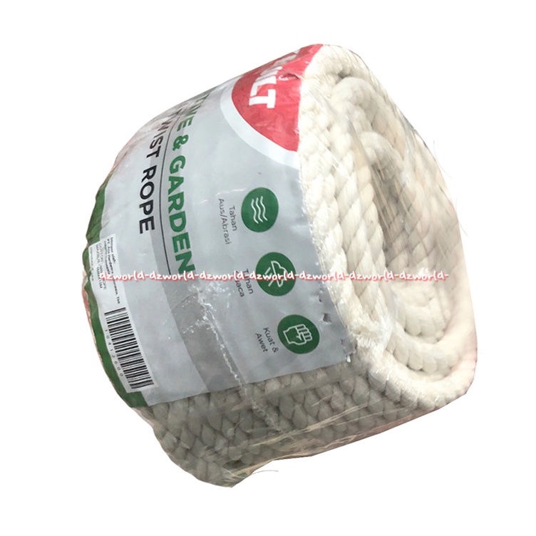 Maxbuilt 15m Decorative &amp; Garden Twist Rope White Tali Katun Putih Tahan Cuaca Kuat 15meter Dcotton Max Built Tali Dekorasi Maxt Built