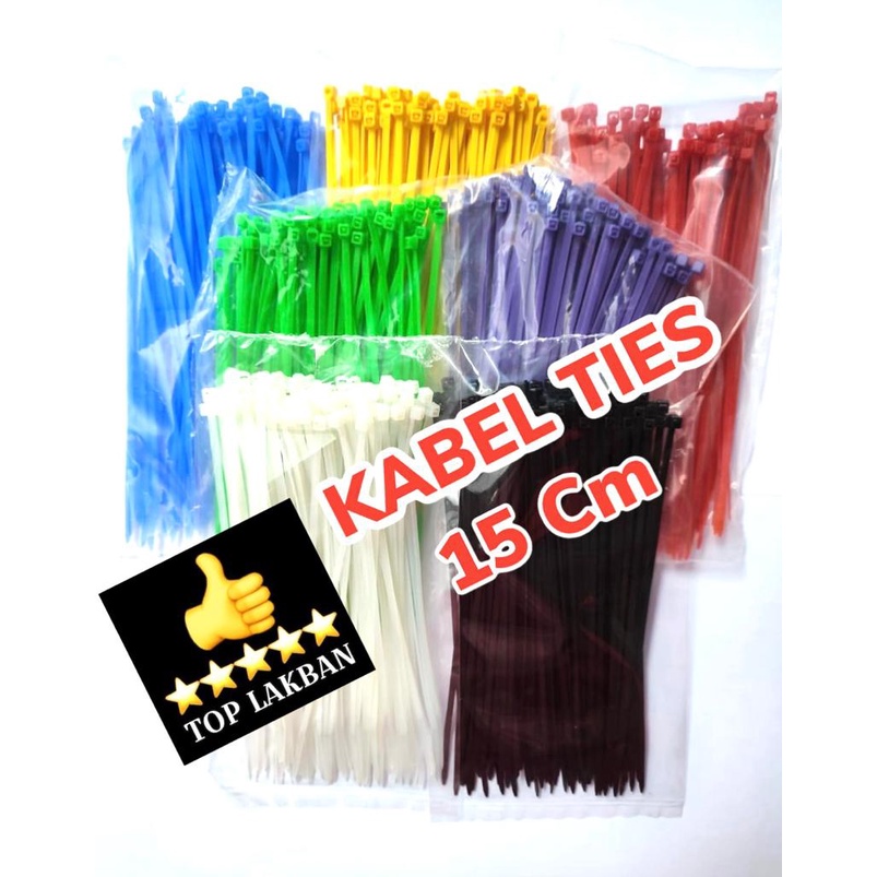 KABEL TIES 15 Cm (2,5 x 150 mm) isi 100 pcs KUAT / CABLE TIE / INSULOCK