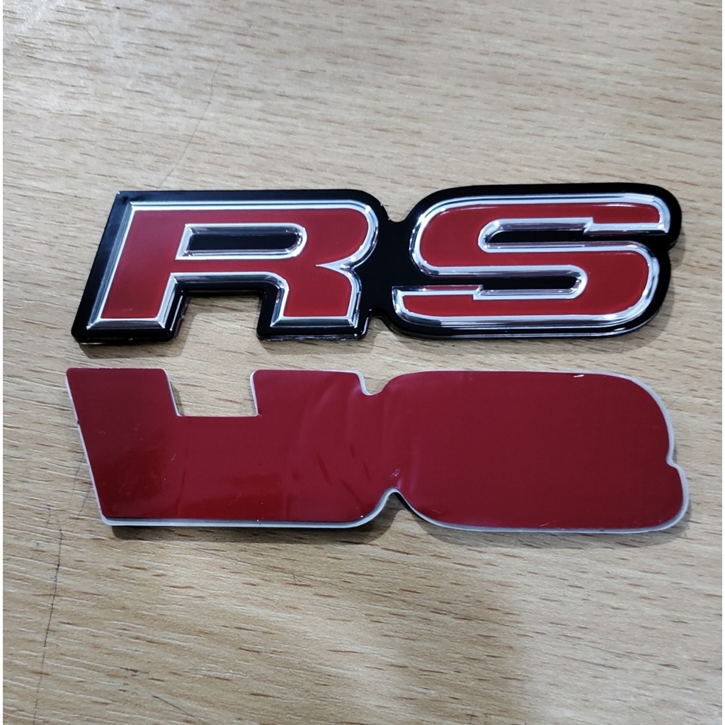 Emblem RS / Emblem mobil Logo RS model OEM premium Quality impor Promo