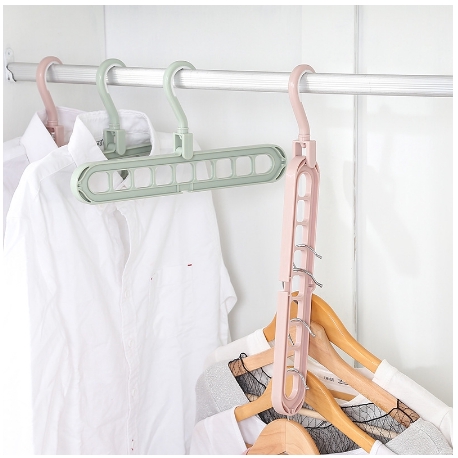 H826 Magic Hanger Instan Gantungan Baju Lemari Pakaian Wonder Hanger 9 in 1 Ajaib Import