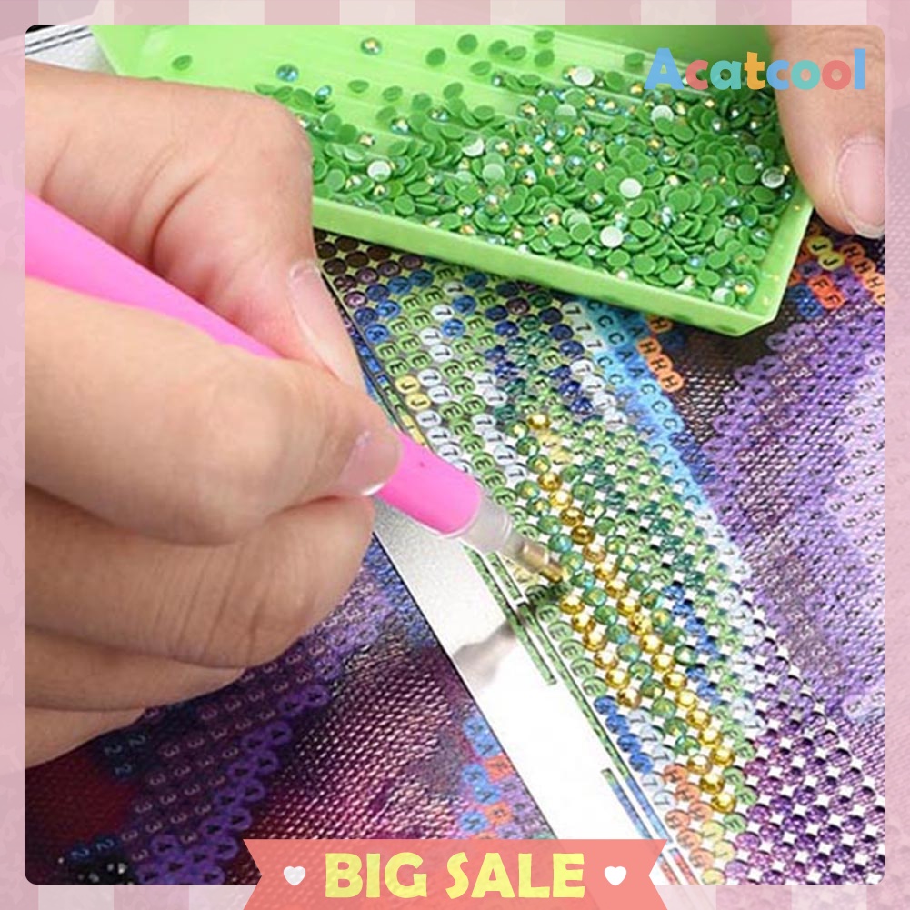 408 Holes DIY Diamond Painting Tools Round Drill Ruler Cross Stitch Scale