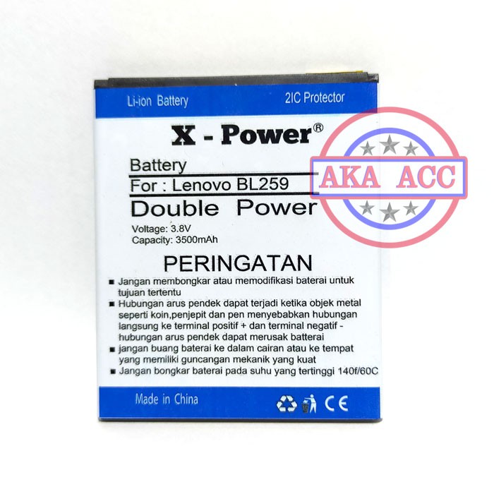 Batre Lenovo K5 Plus A6020 A6020A46 BL259 Batu Battery Baterai Double Power