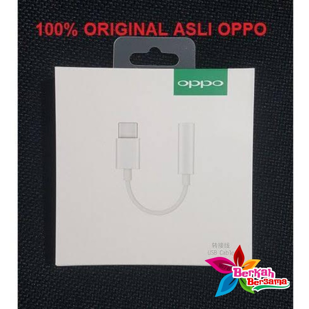 OPPO tipe c To 3.5mm adapter converter audio Jack 3.5mm adapter Headset tipe c original BB2614