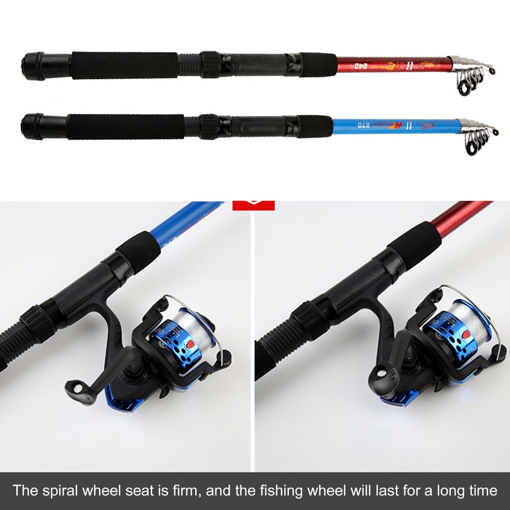 Spining Fihsing Rod Max Drag 5kg Carbon Fishing Pole Portabel Ditarik Joran Pancing Antena Telescopik 1.5m Fishing Gear Saltwater Freshwater Fishing Lover Bass Rod