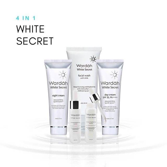 PAKET WARDAH WHITE SECRET 4 in 1 PRAKTIS