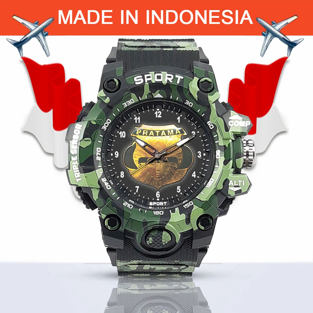 (EXCLUSIVE) JAM TANGAN GADA PRATAMA -SECURITY ARMY HITAM 2