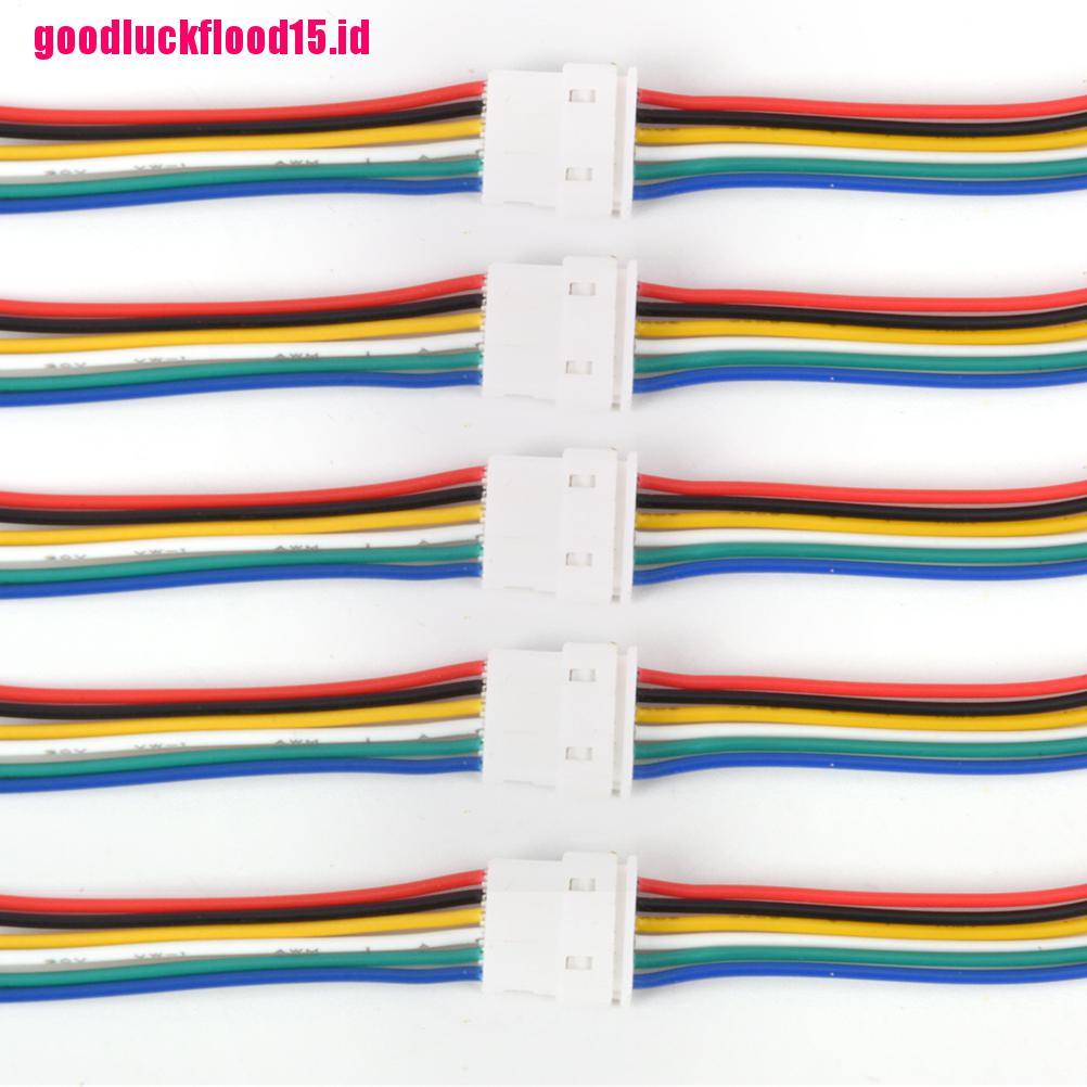 {LUCKID}5Pairs  Micro JST GH 1.25 2-Pin to 6-pin Male&amp;Female Connector plug with Wires Cables