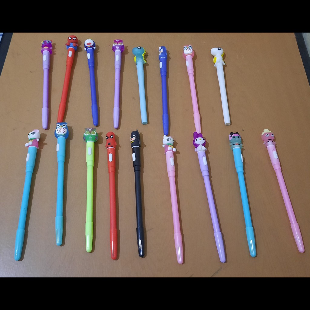 Bolpen/ Pulpen/ Pena Gel Pen  Lampu Aneka Ragam Motif
