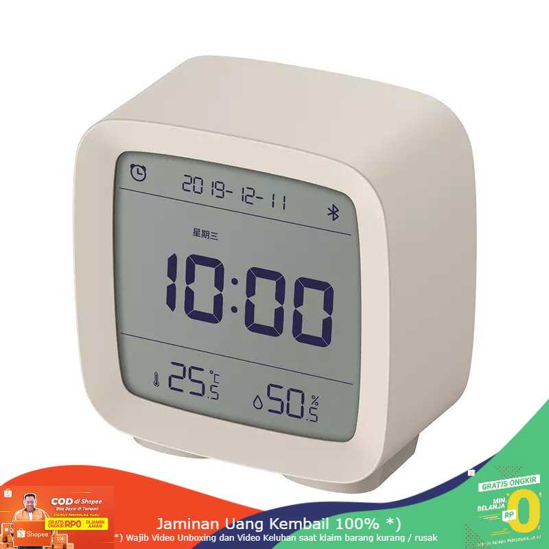 (BISA COD) RVOSTR ngping Jam Meja Smart Alarm Clock Temperature Bluetooth - CGD1