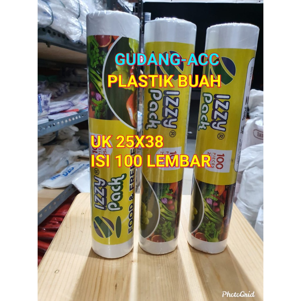 KANTONG PLASTIK BUAH MODEL ROLL / Plastik HD Roll Buah Sayur Plastik Foto Copy UK 25X38 CM