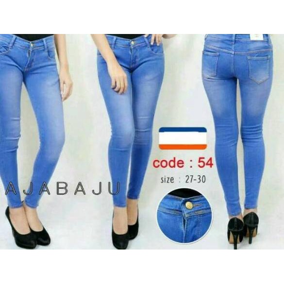 zsb GIBRANS GROSIR JEANS JAKARTA - celana jeans panjang wanita polos jumbo skinny / Celana jeans wan