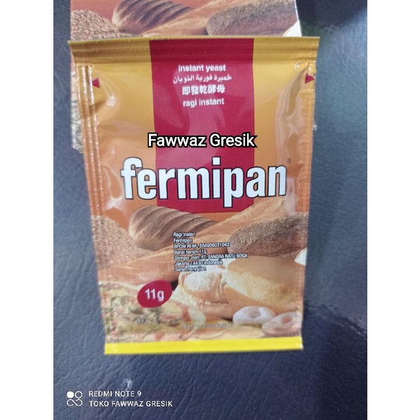 Fermipan Ragi Instan kering 11gr - instant Yeast sachet 11 gr