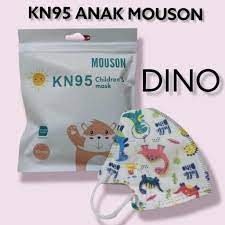 IC MASKER KN95 MOUSON ANAK 5PLY ISI 10PCS MASKER MOUSON KN 95 5 PLY