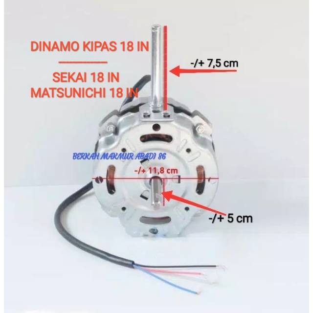 Dinamo Kipas Angin Sekai/Matsunichi Kipas Angin Stand Fan / Wal Fan 18 Inch Baling Baling Almunium