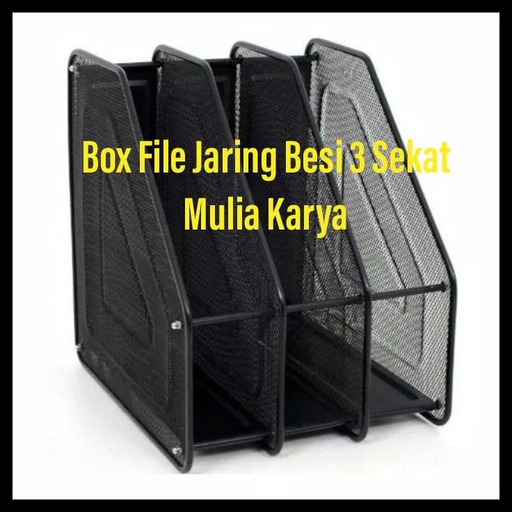 

BEST SELLER !!! BOX FILE JARING BESI 3 SEKAT / TEMPAT DOKUMEN JALA BESI TERLARIS