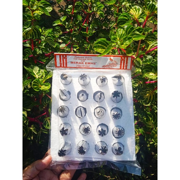 PD2D_04 cetakkan kue semprit anti karat isi 20 pcs