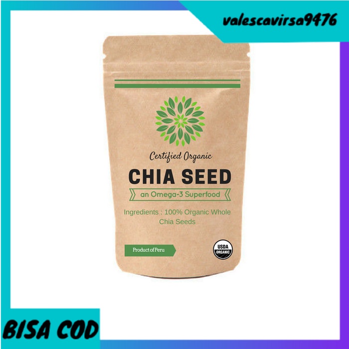 

⭐BISA COD⭐ Chia Seed Organic Black 250gr