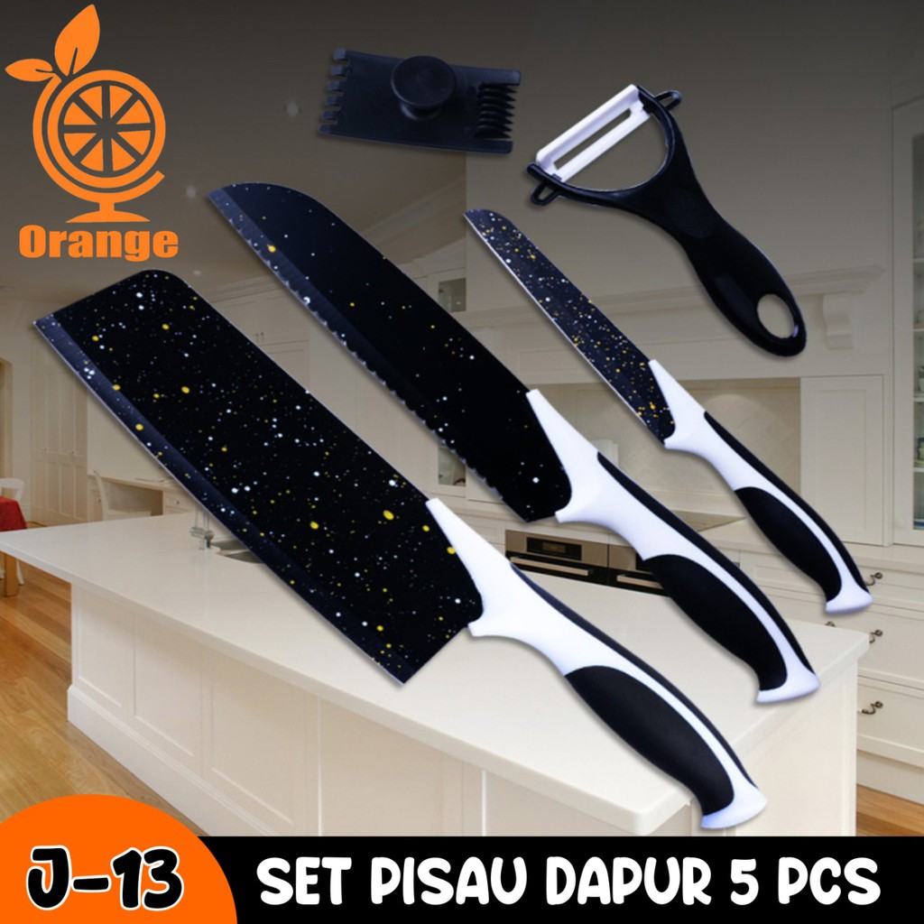 Pisau Batu Maifan Tajam Pisau Set 5In1 Set Lengkap Plus Kupasan pisau