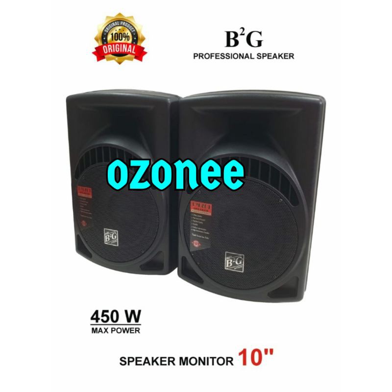 SPEAKER PASIF B2G 10 INCH MODEL MACKIE BOX FIBER SEPASANG 2 UNIT