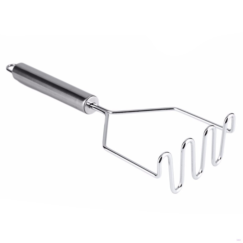 [READY STOCK] Stainless Steel Wave Shape Potato Masher Cutter Tool Kitchen Gadget Tools Sweet Potato Masher