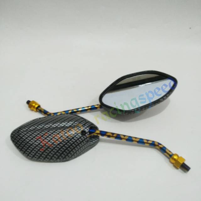 SPION KARBON BLUE X BEAT TANGKAI PANJANG