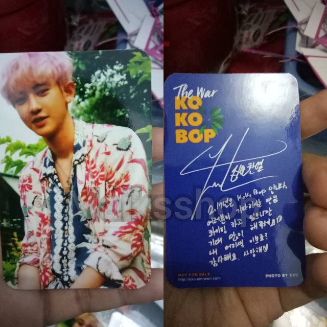 EXO The War Kokobop Photocard Kpop