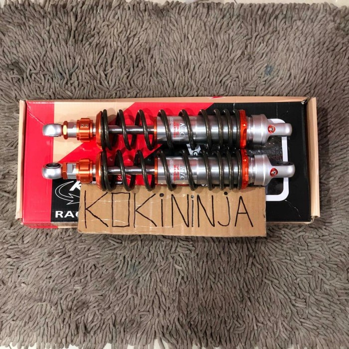 shock ktc racing non tabung klik bebek 340mm original grey titanium