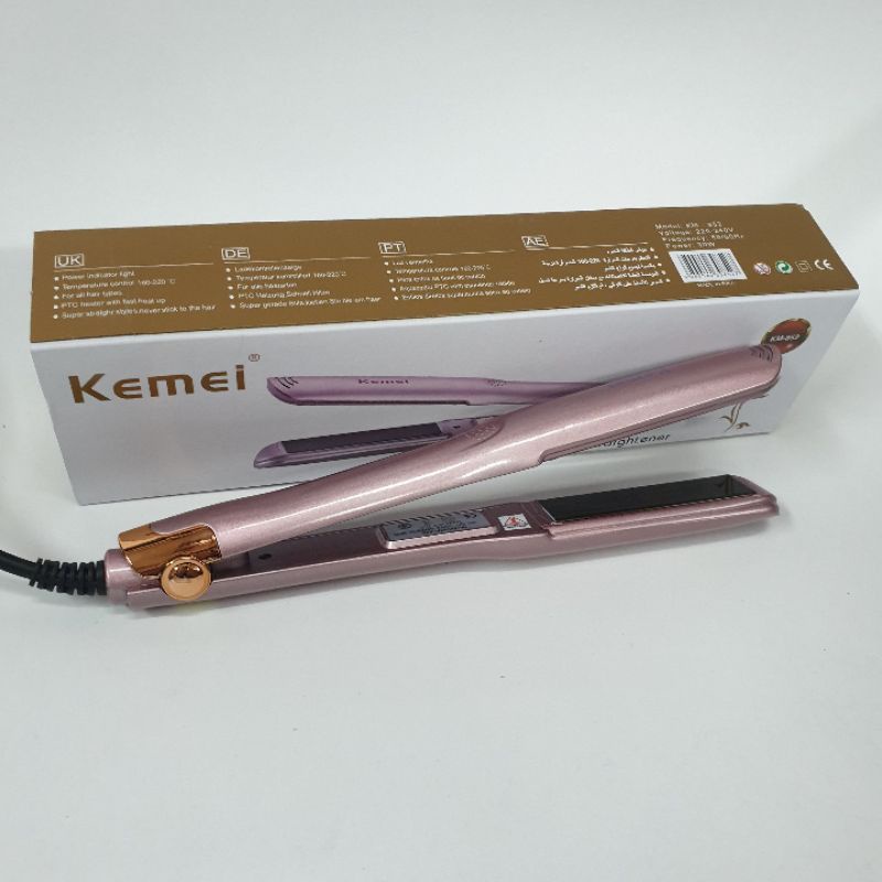 Alat Catok Rambut Kemei 2in1 Lurus Keriting Curly Km852 Hair straightener