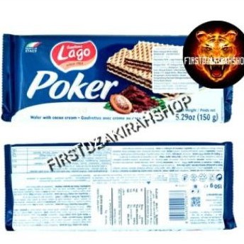 

Lago poker wafer krim coklat 150gr