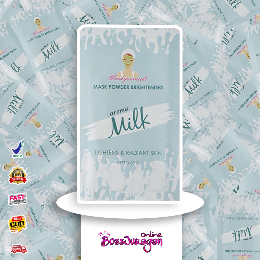 (BOSS) MASKER Maskyourneeds MILK BPOM 65G